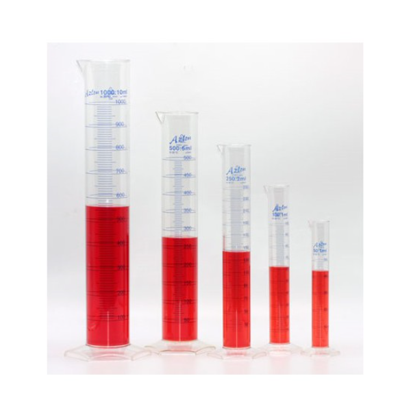 메스실린더(독일제-눈금청색) /PMP눈금실린더/500ml