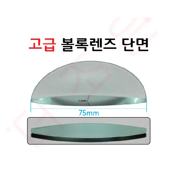 고급 볼록렌즈단면