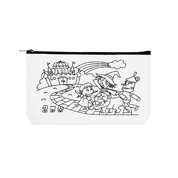 [아이스크림] 패브릭아트 컬러링 파우치 (대, 오즈의 마법사)