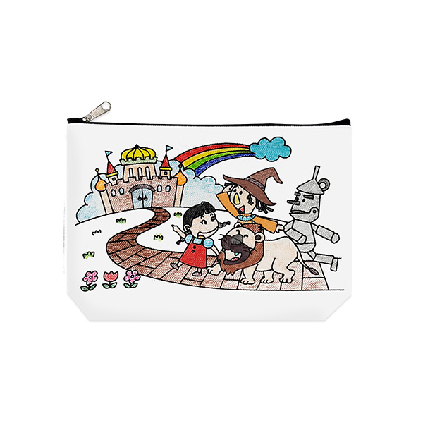 [아이스크림] 패브릭아트 컬러링 파우치 (대, 오즈의 마법사)