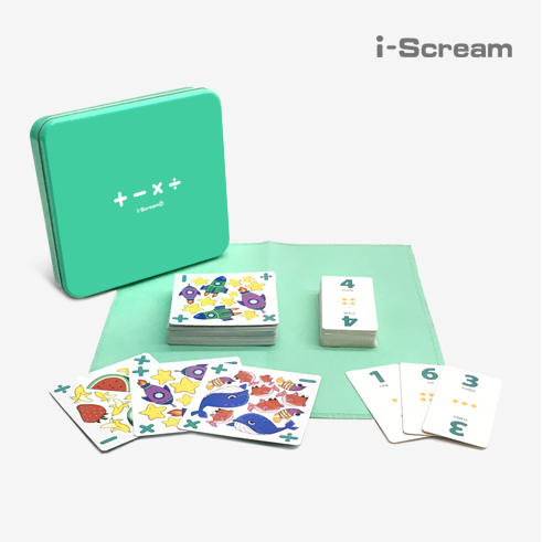 [아이스크림] 수진샘의 도전 수학의 신 (기초연산 수학 보드게임)