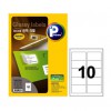 [프린텍 애니라벨] 라벨지 V8250-100_광택/10칸/100매