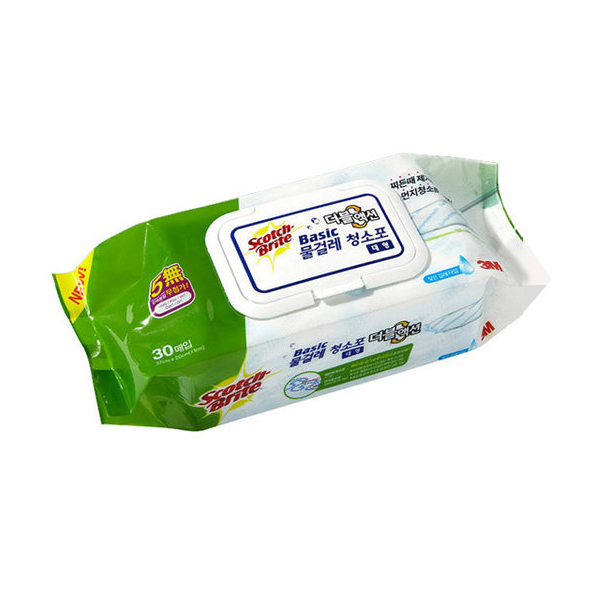 [3M]스카치브라이트 베이직 물걸레 청소포 대형 / 30매