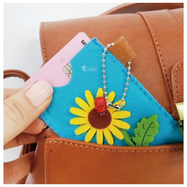 펠트꽃 카드지갑만들기 - 5인세트