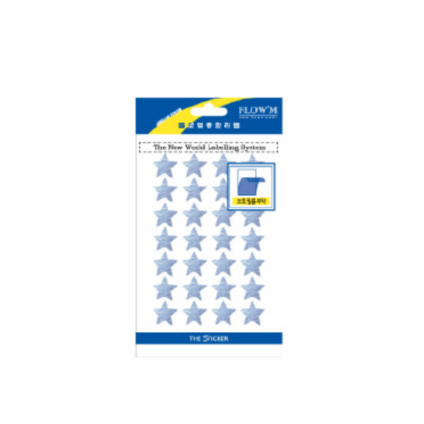 [플로엠]별 스티커 315-3 / 17x17mm / 단색 / 6매