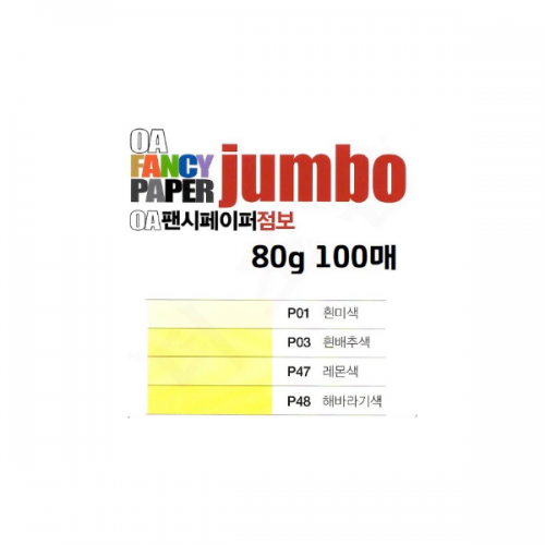 [두성]OA팬시페이퍼 A4 / 80g / 100매입 / 4색혼합 / J01
