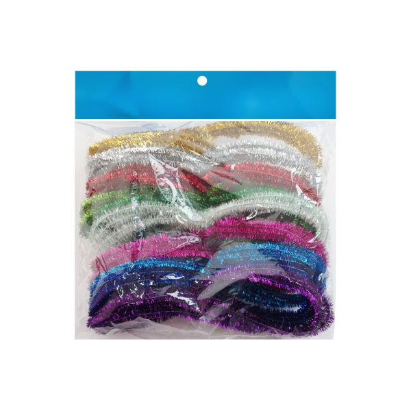 유니아트 10000반짝이모루 10색세트/8mmx2m/10색1줄씩