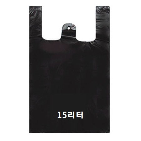 [국대]비닐봉투 15리터 / 70매입 / 검정 / 비닐봉지