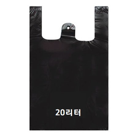 [국대]비닐봉투 20리터 / 70매입 / 검정 / 비닐봉지
