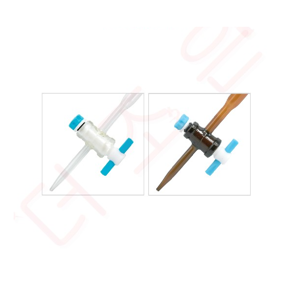 뷰렛 테프론콕크 투명10ml /투명25ml/ 투명50ml/ 투명100ml/갈색10ml/갈색25ml/갈색50ml/갈색100ml
