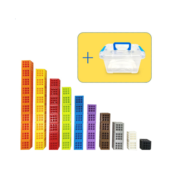 [아이스크림] 연결큐브 100pcs (보관 케이스 포함)