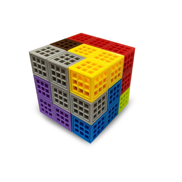 [아이스크림] 연결큐브 100pcs (보관 케이스 포함)