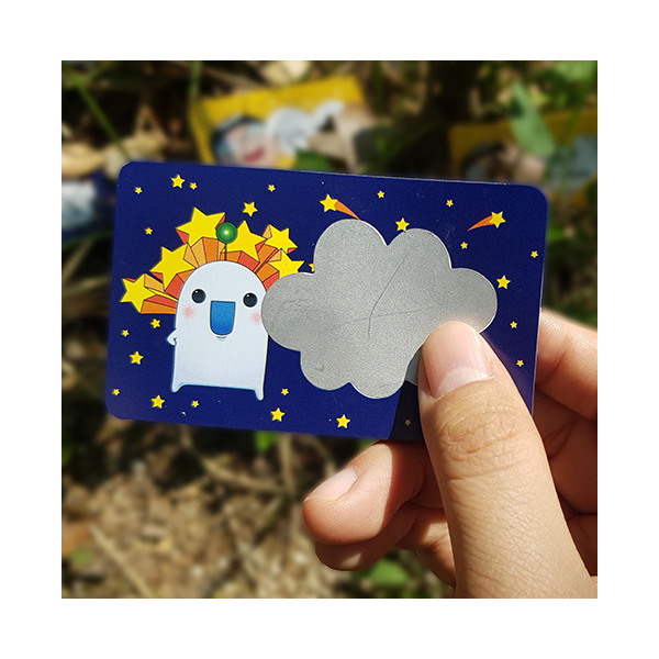 [아이스크림] 동기유발 스크래치 행운카드