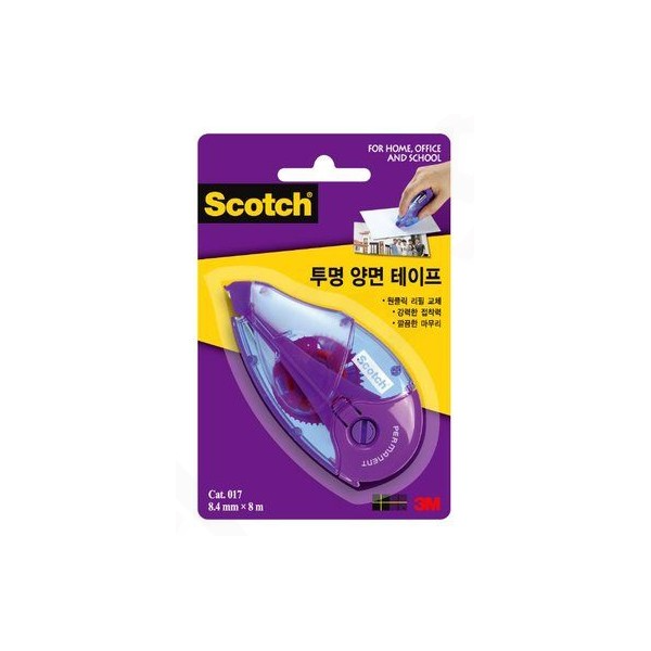 [3M]스카치 투명 양면테이프 017