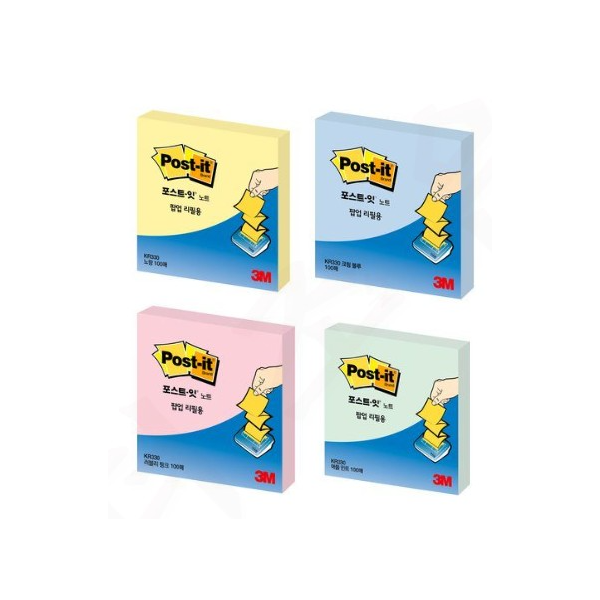 [3M]포스트잇 팝업 리필용 노트 KR-330 / 76 x 76mm