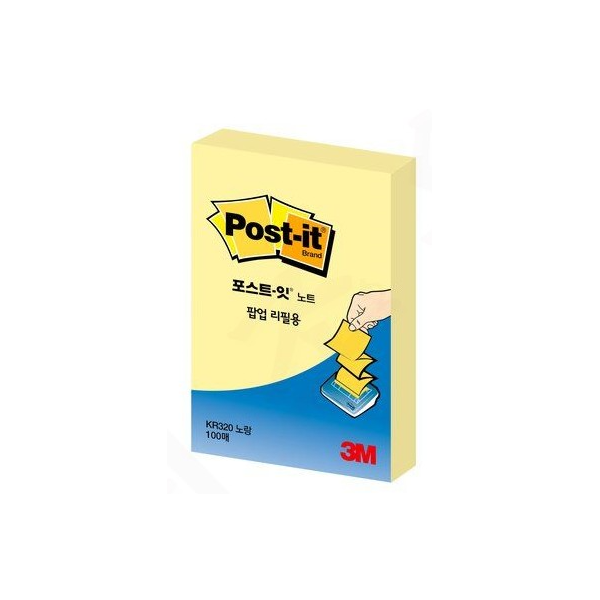 [3M]포스트잇 팝업 리필용 노트 KR-320 / 51 x 76mm