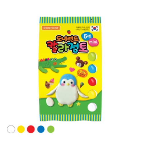 [도너랜드]칼라점토 / 5색 / 비닐팩