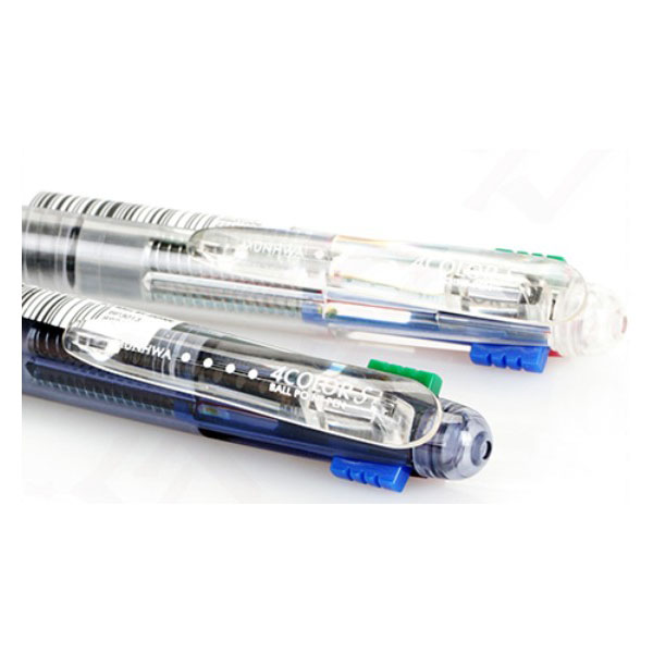 [문화]4색볼펜S 볼펜 / 유성펜 / 0.7 / 12개입