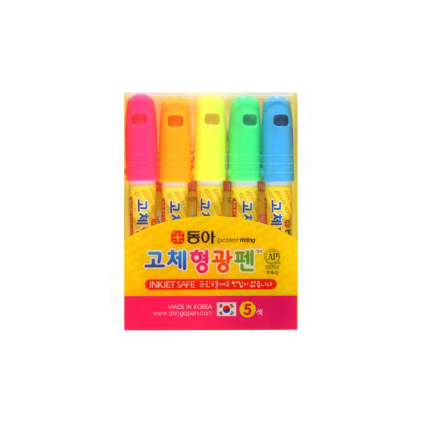[동아]고체형광펜 / 5색