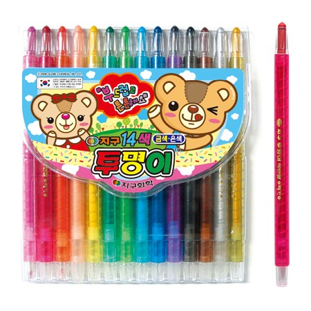 [지구]투명이 색연필 / 샤프식 / 14색