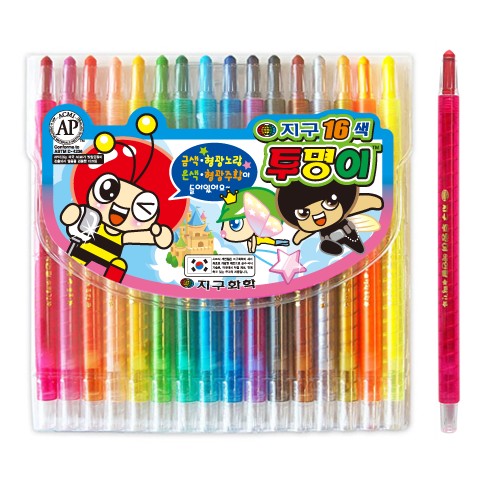 [지구]투명이 색연필 / 샤프식 / 16색