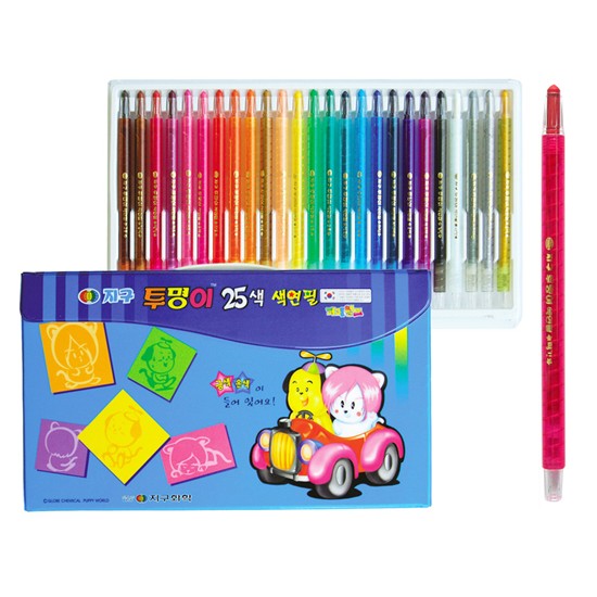 [지구]투명이 색연필 / 샤프식 / 25색