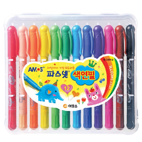 [아모스]파스넷색연필 / 12색