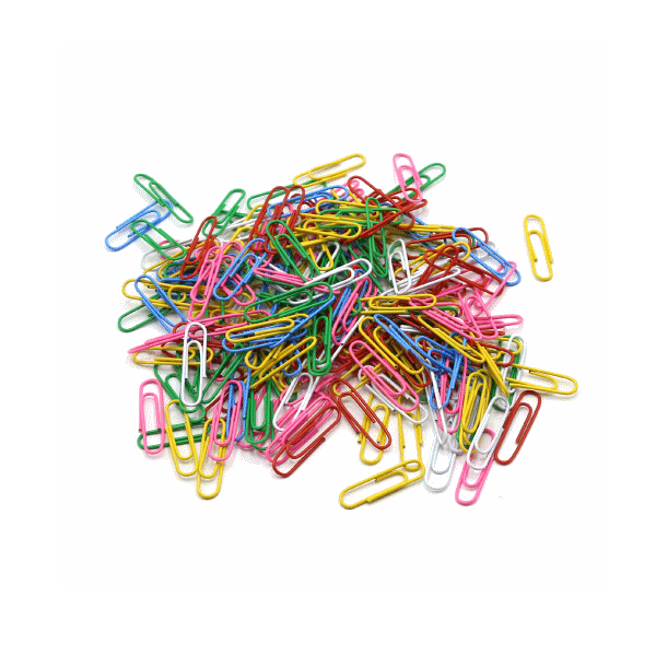 자석에 붙는 6색 컬러클립 ( 대용량 - 약 200개입 )