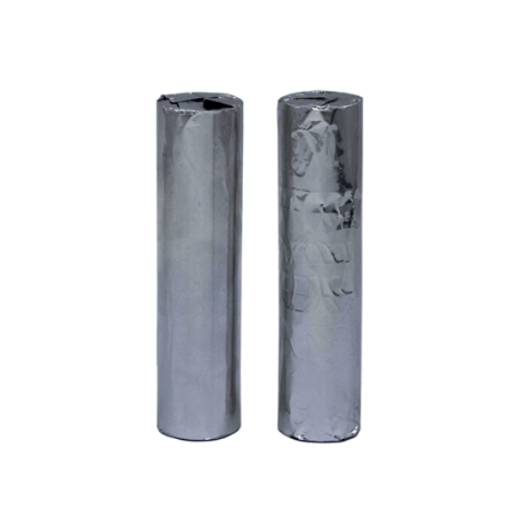 알루미늄 포일로 감싼 자석기둥.플라스틱기둥 (2개1조)