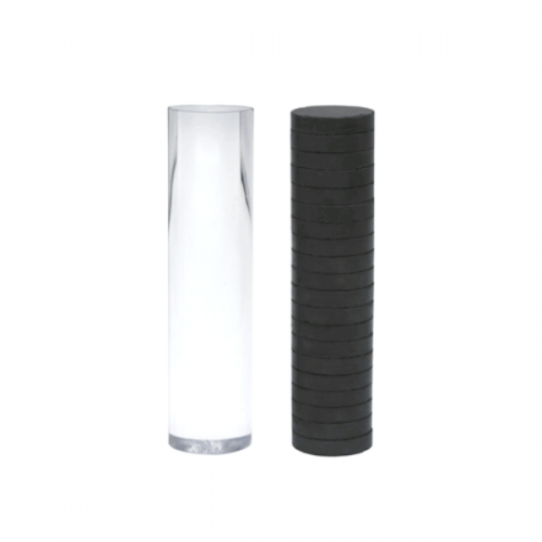 알루미늄 포일로 감싼 자석기둥.플라스틱기둥 (2개1조)