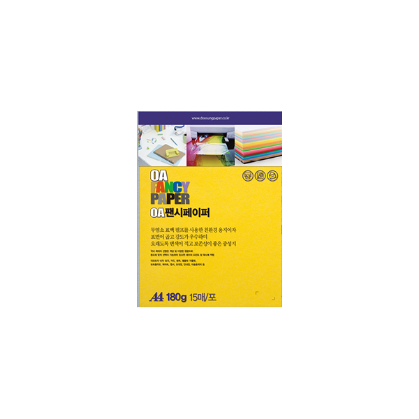 [두성]OA팬시페이퍼 A4 /  180g / R04 / 15매입