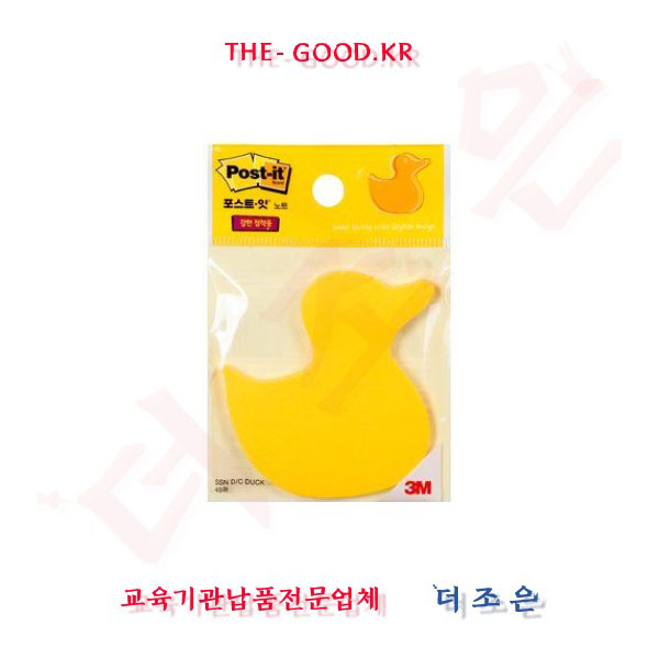 [3M]포스트잇 강한점착용 모양노트 / 오리