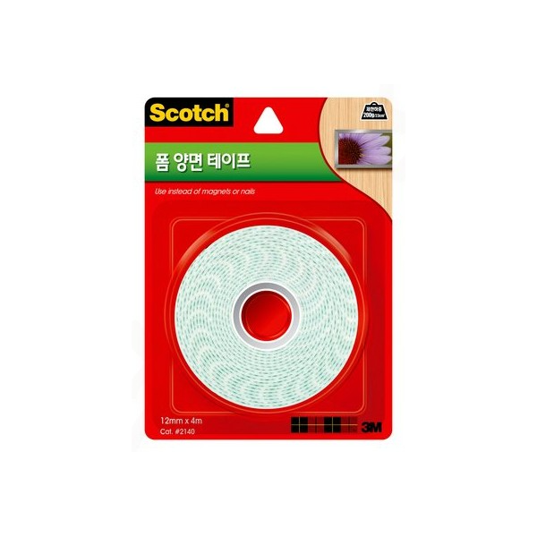 [3M]스카치 폼 양면 테이프 #2140 / 12mmx4m
