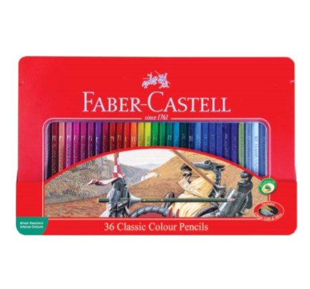 [파버카스텔]일반 색연필 틴 / 36색
