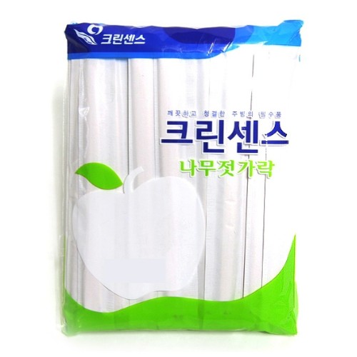 [크린센스]나무젓가락 / 종이포장 / 100개입