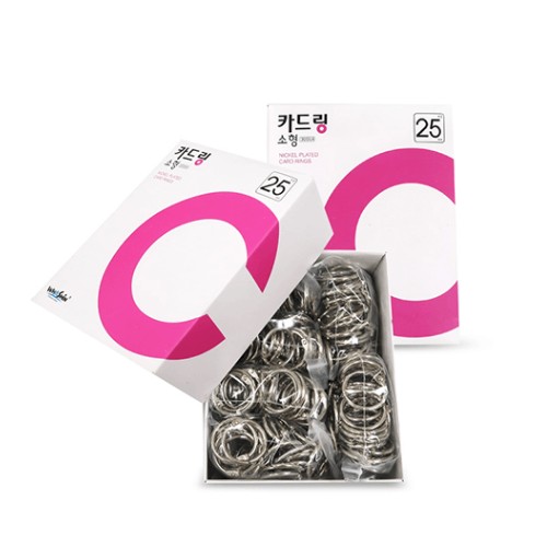 [화신]카드링 / 쇠 / 소 / Ø25mm / 300개입