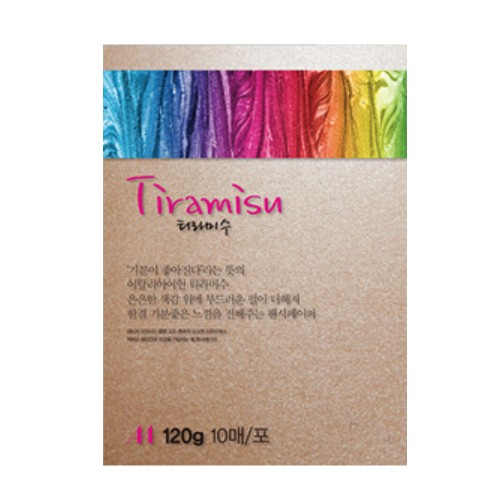[두성]티라미수 / 펄복사지 / A4 / 10매입 / 22연주황색펄