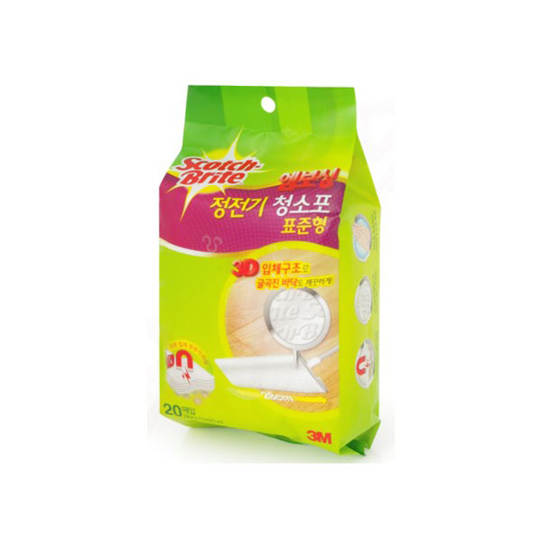 [3M]스카치브라이트 엠보싱 정전기청소포 / 표준형 / 20매
