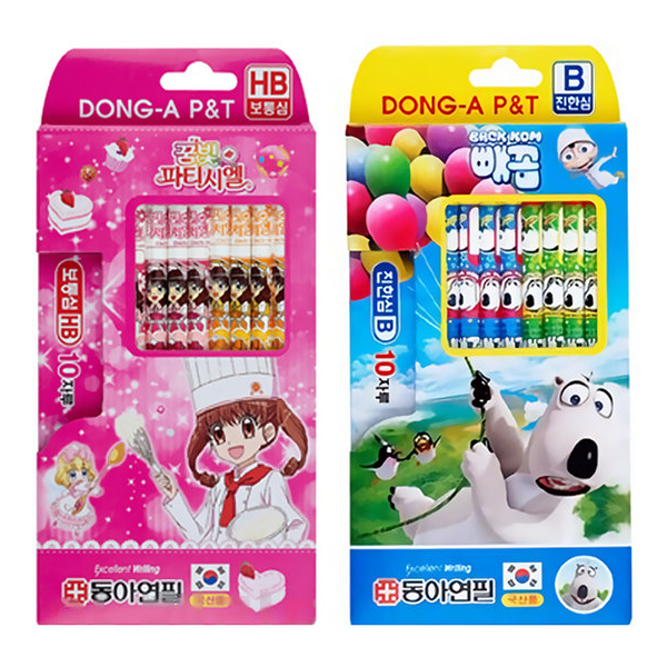 [동아]캐릭터 연필 / HB / 10자루입